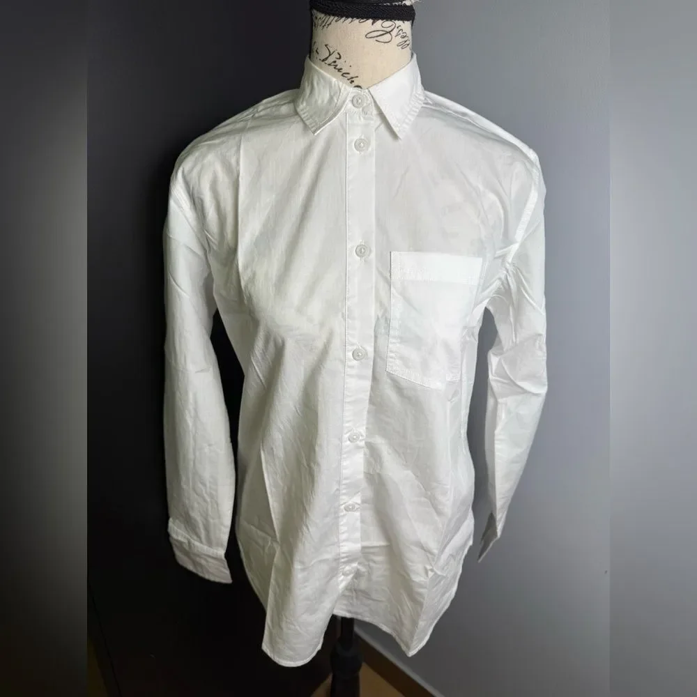 J.Crew Garçon classic shirt in cotton poplin NWT Size 00